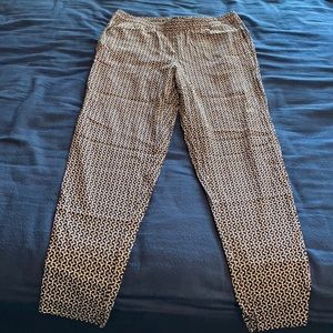 H&M Geometric Pull-On Crop Pants